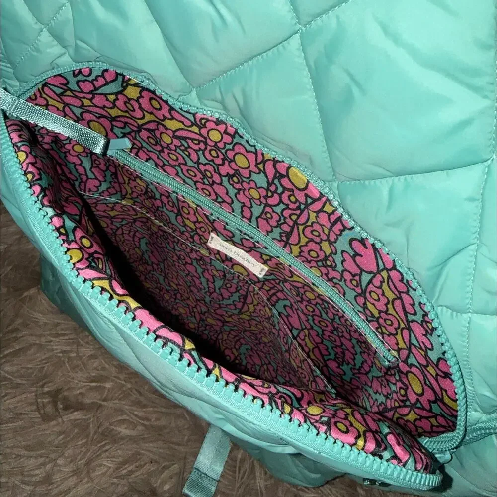 New Vera Bradley Westover Hybrid Backpack Beryl Green Featherweight